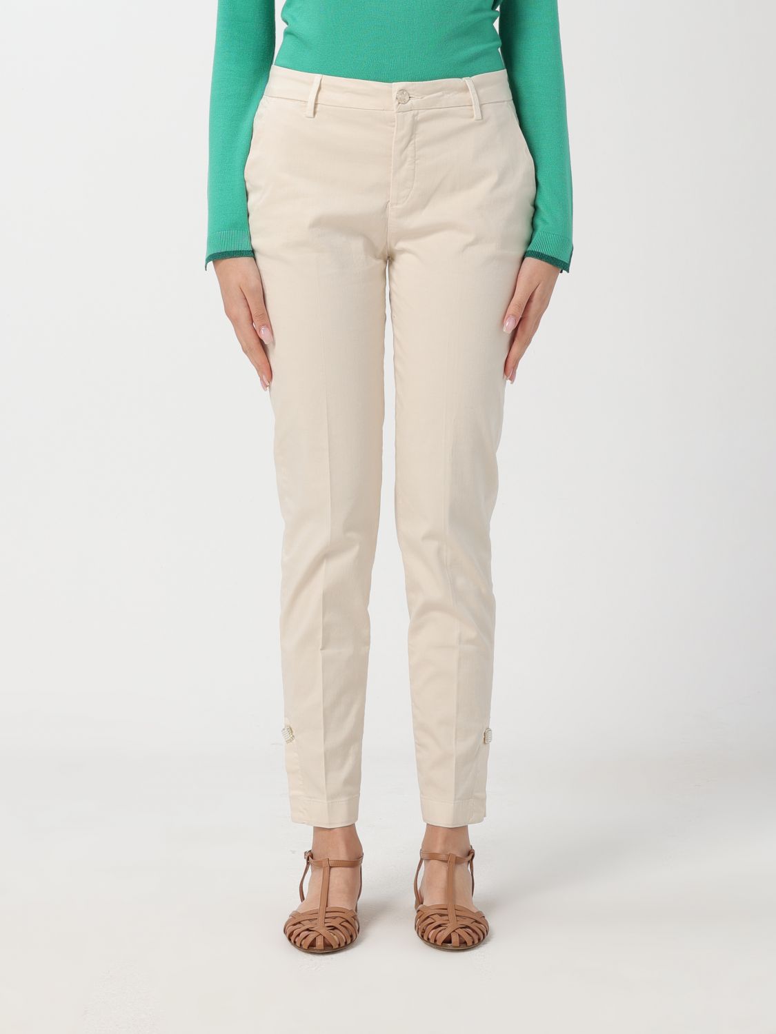 Liu Jo Trousers LIU JO Woman colour Natural