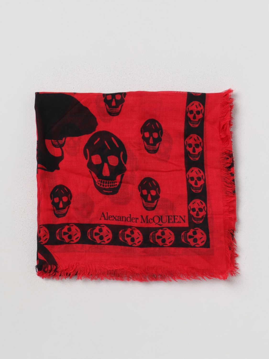 Alexander McQueen Scarf ALEXANDER MCQUEEN Men colour Red