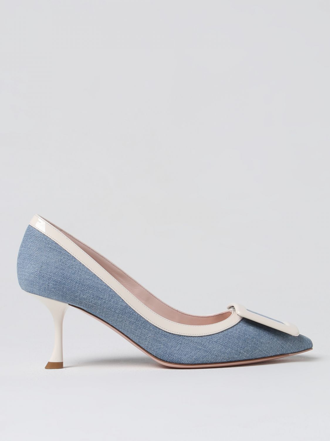 Roger Vivier Court Shoes ROGER VIVIER Woman colour Denim