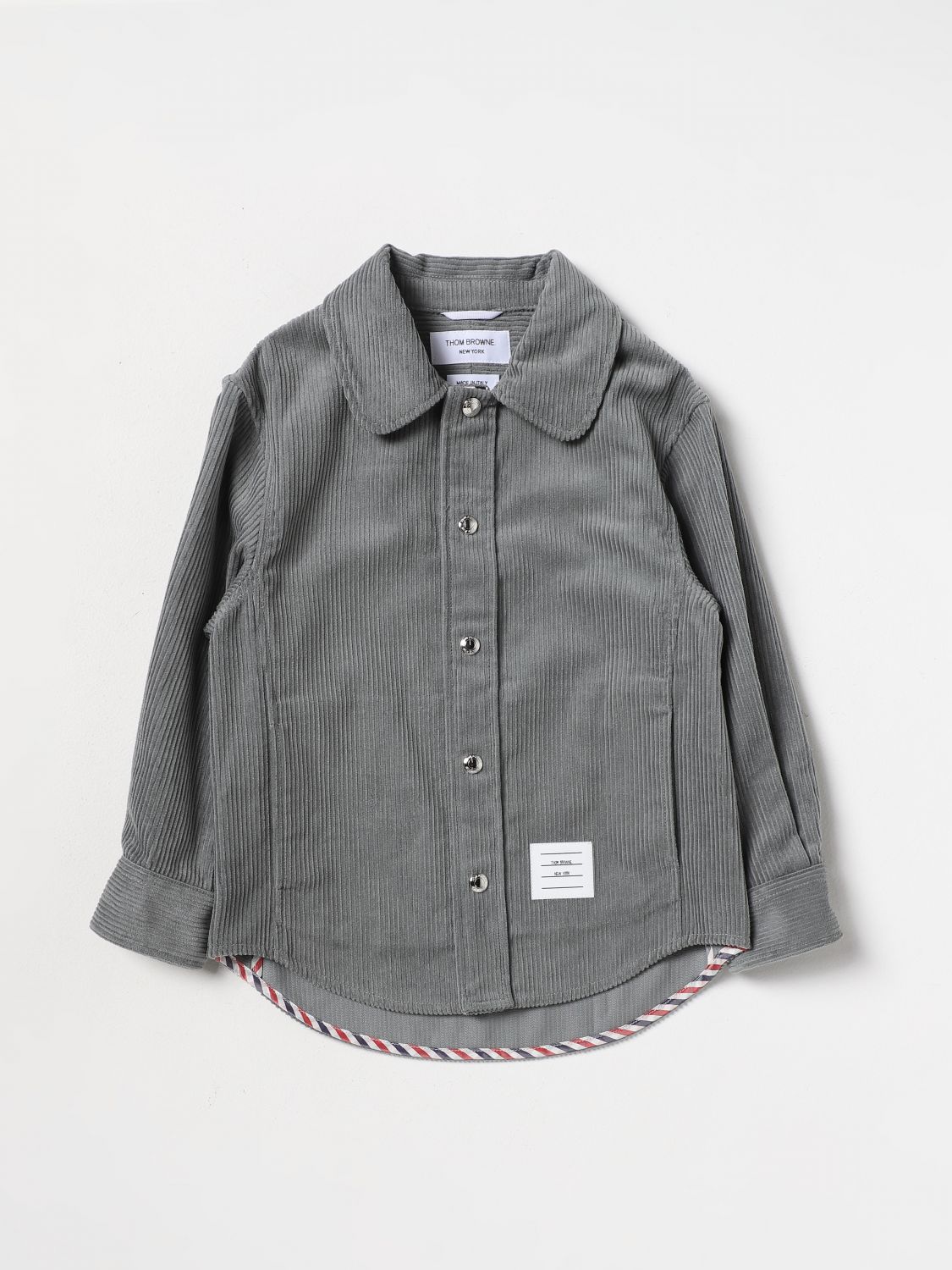 Thom Browne Jacket THOM BROWNE Kids colour Grey