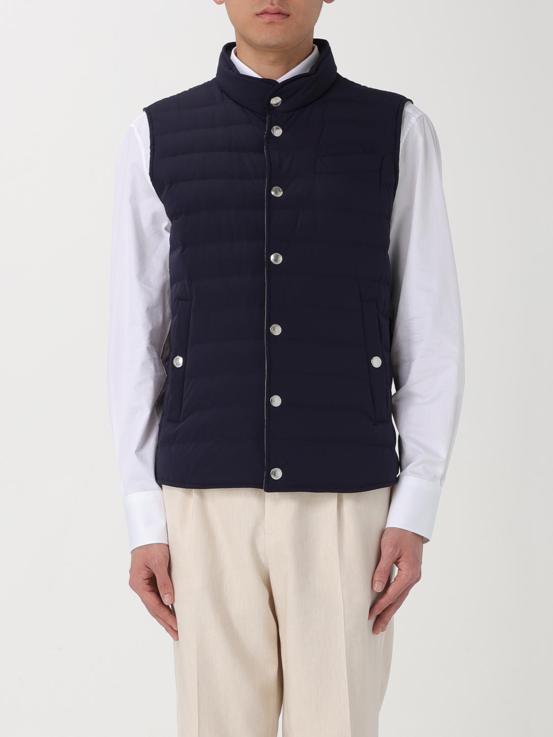 Brunello Cucinelli Waistcoat BRUNELLO CUCINELLI Men colour Blue