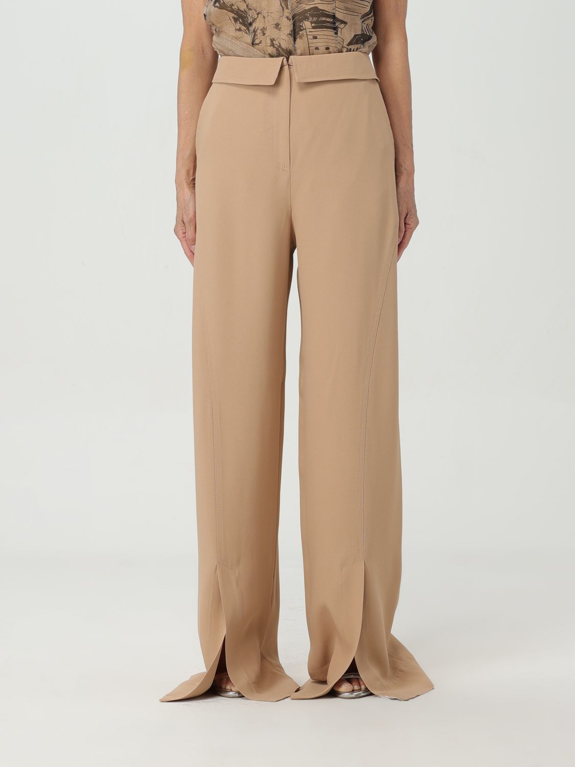 Alberta Ferretti Trousers ALBERTA FERRETTI Woman colour Sand