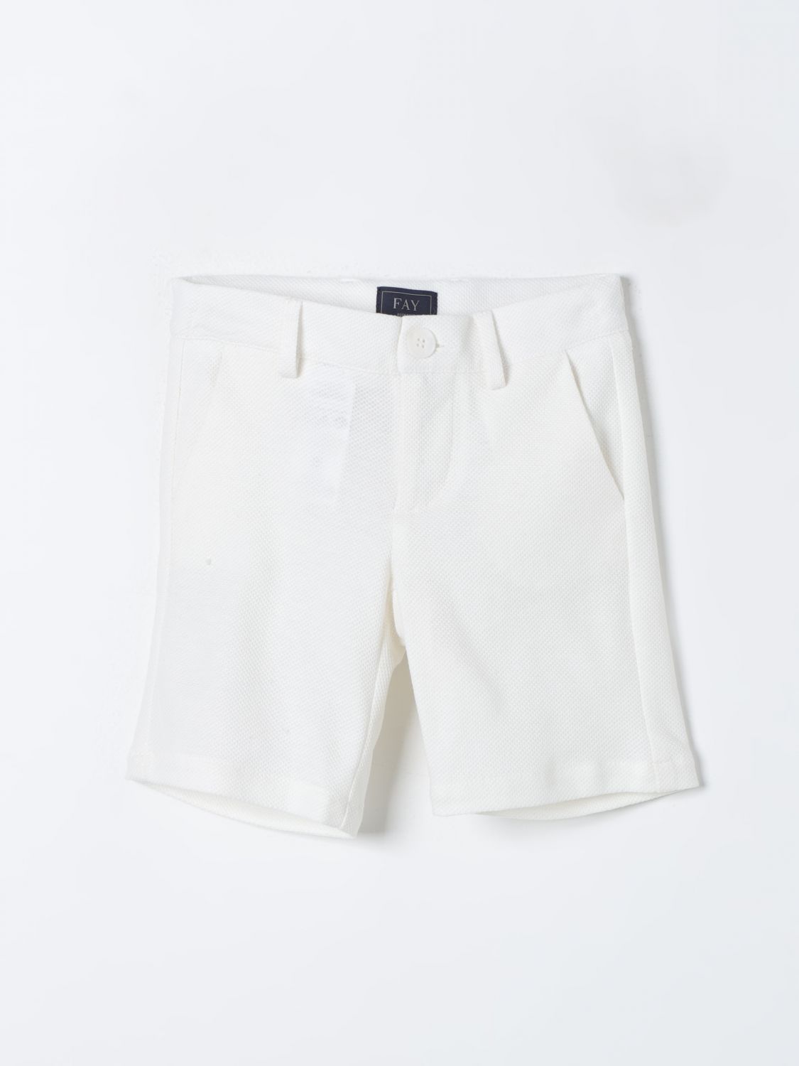 Fay Junior Trousers FAY JUNIOR Kids colour Ivory