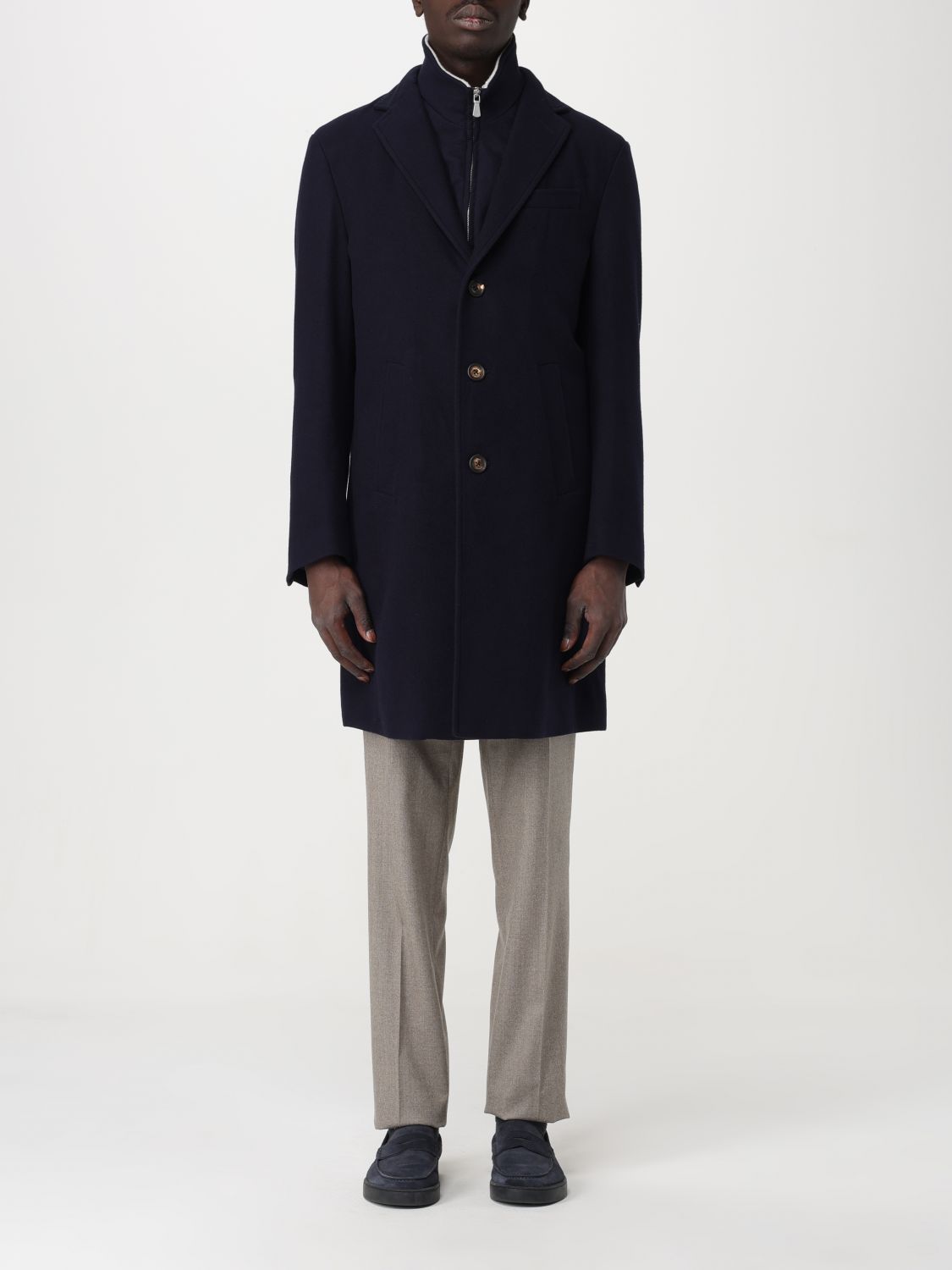 Eleventy Coat ELEVENTY Men colour Blue