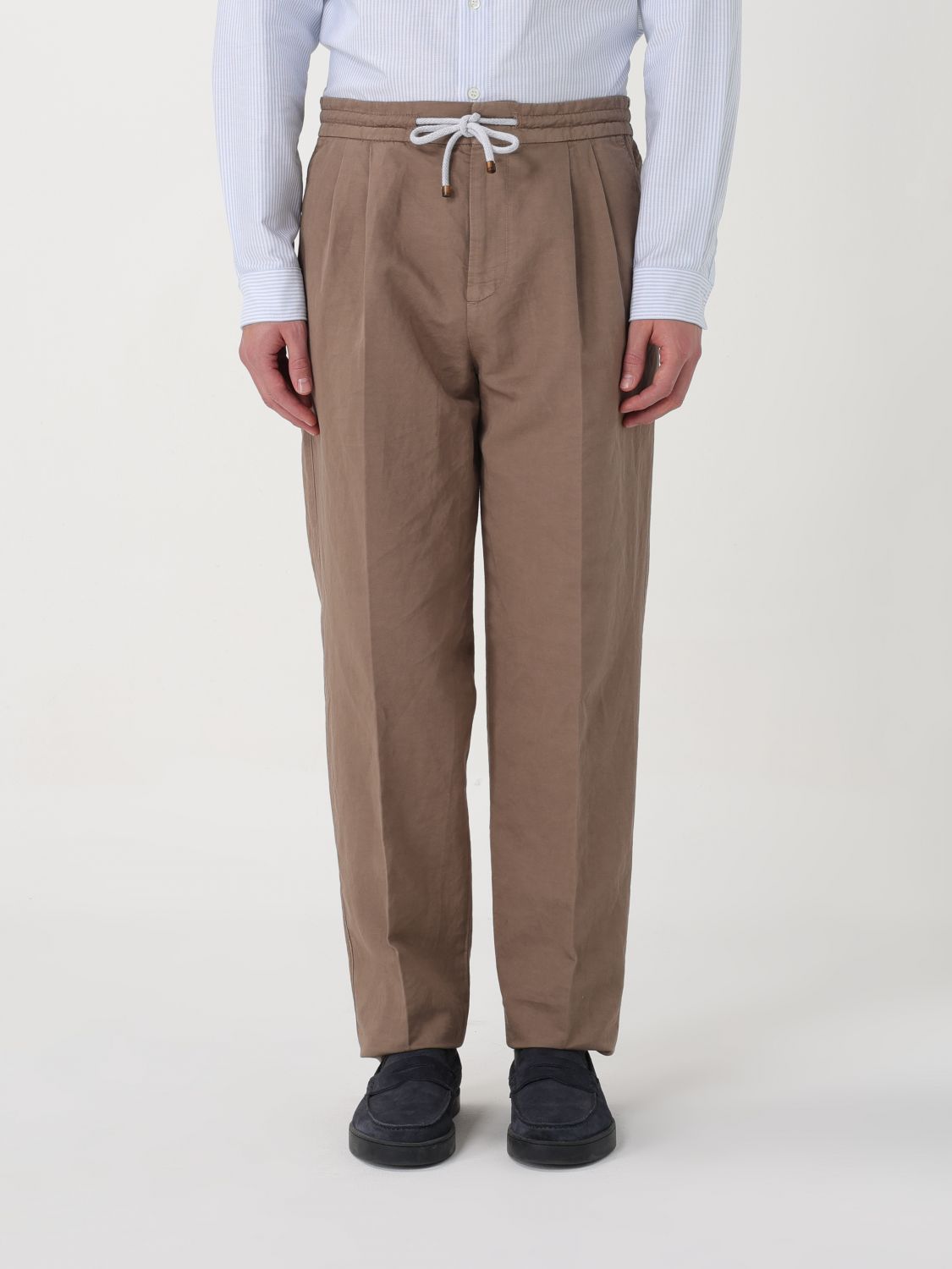 Brunello Cucinelli Trousers BRUNELLO CUCINELLI Men colour Brown