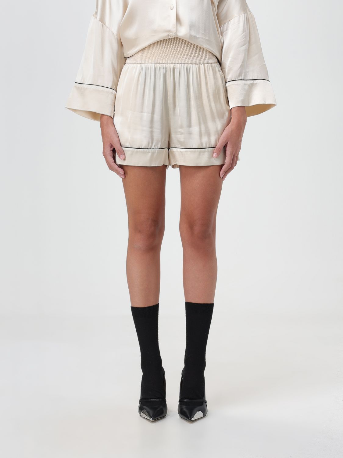 OFF-WHITE Short OFF-WHITE Woman colour Beige