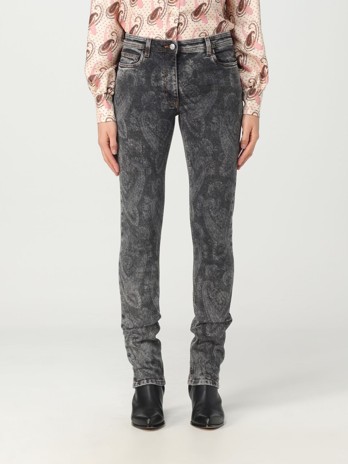 Etro Jeans ETRO Woman colour Black