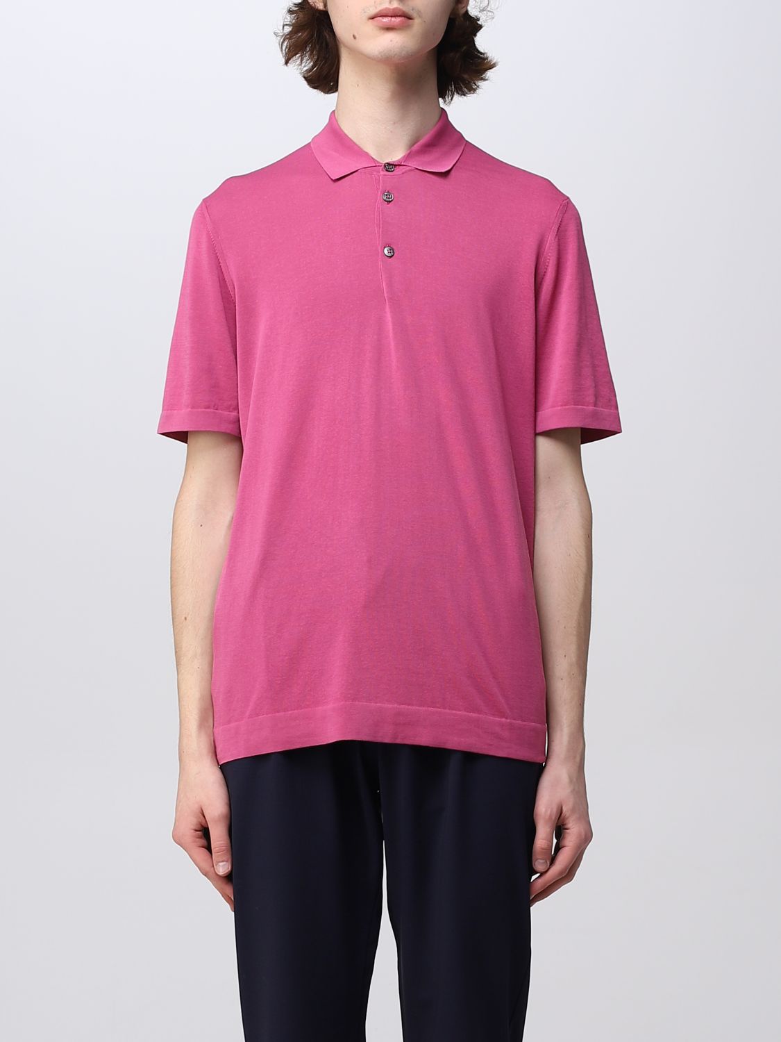 Drumohr Polo Shirt DRUMOHR Men colour Pink