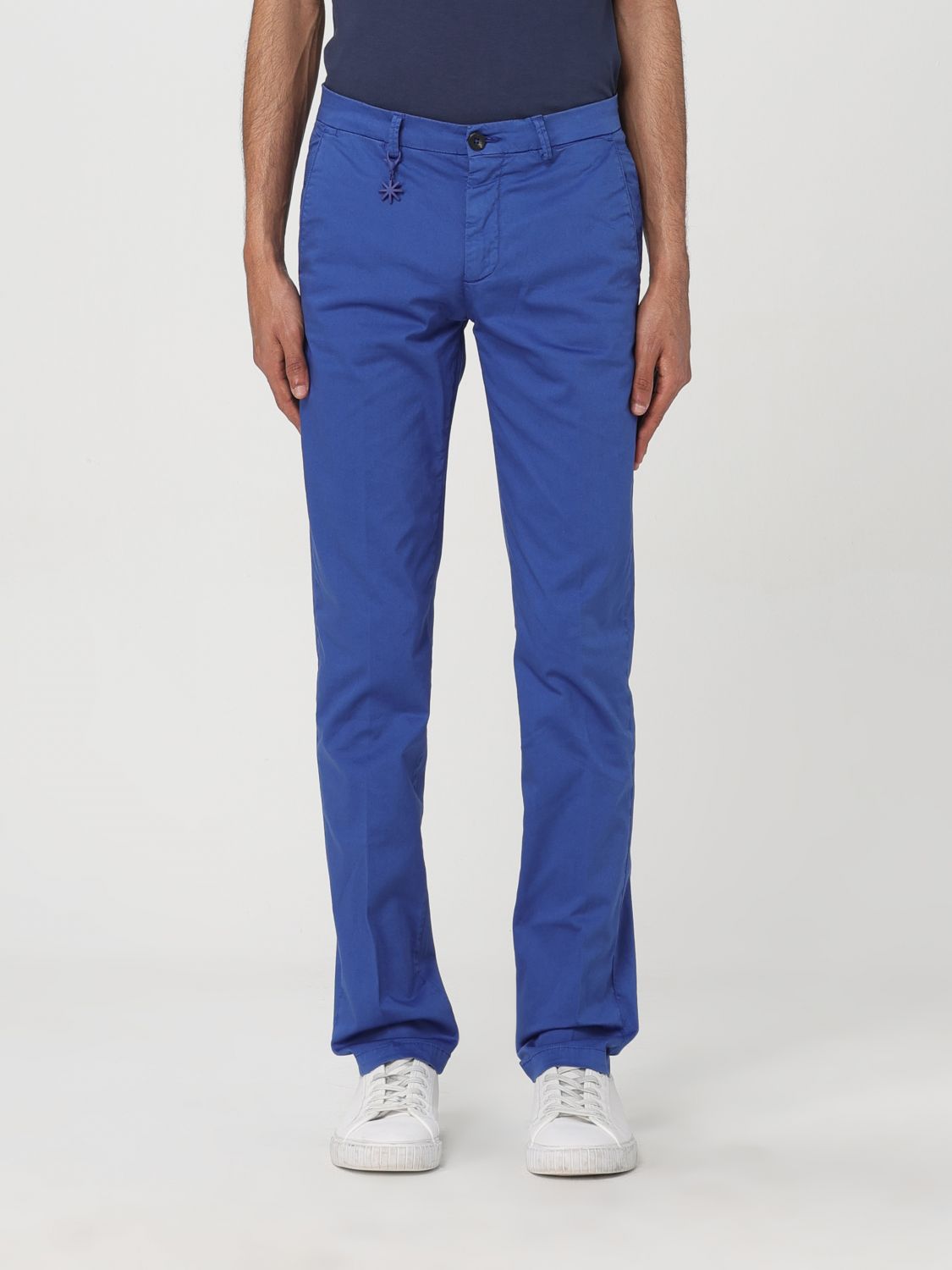 Manuel Ritz Trousers MANUEL RITZ Men colour Blue 1