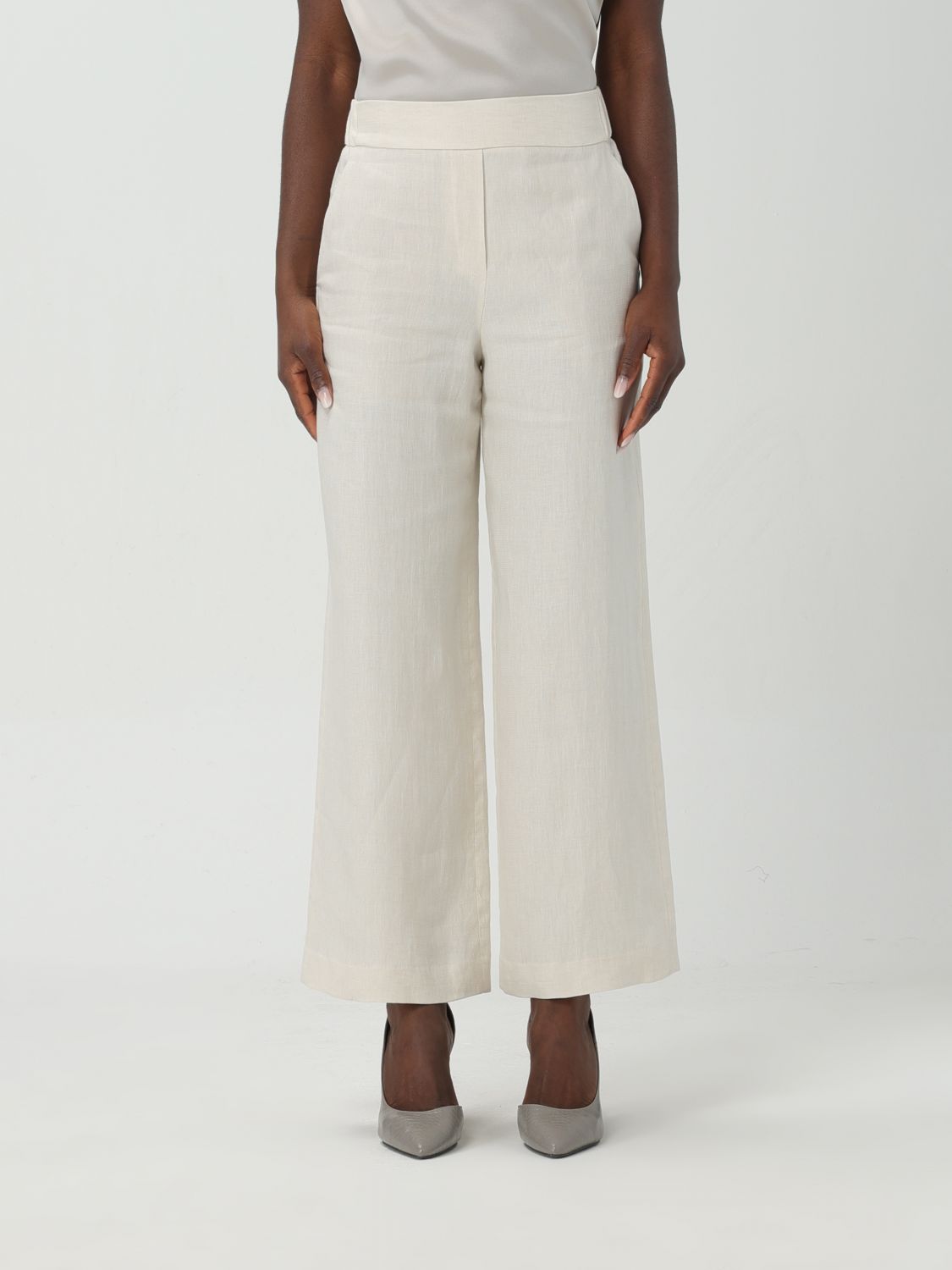 Incotex Trousers INCOTEX Woman colour Ivory