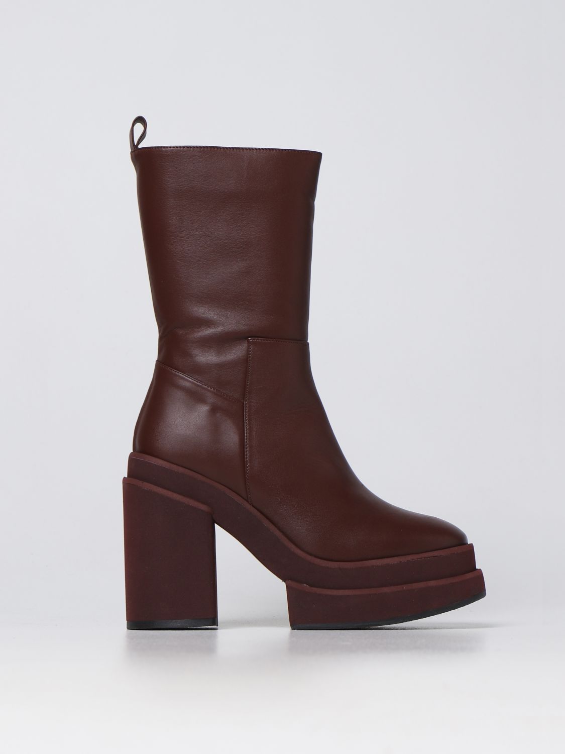 Paloma Barcelò Flat Ankle Boots PALOMA BARCELÒ Woman colour Burgundy