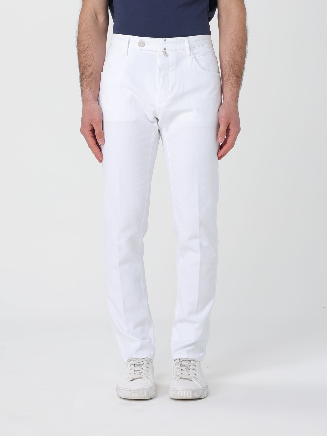 Incotex Trousers INCOTEX Men colour White