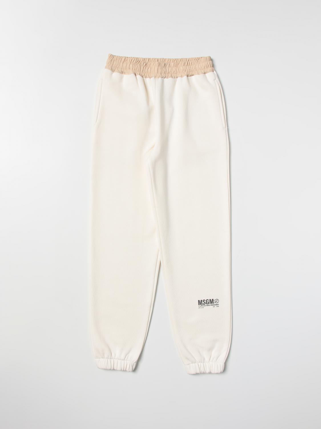 Msgm Kids Trousers MSGM KIDS Kids colour Cream