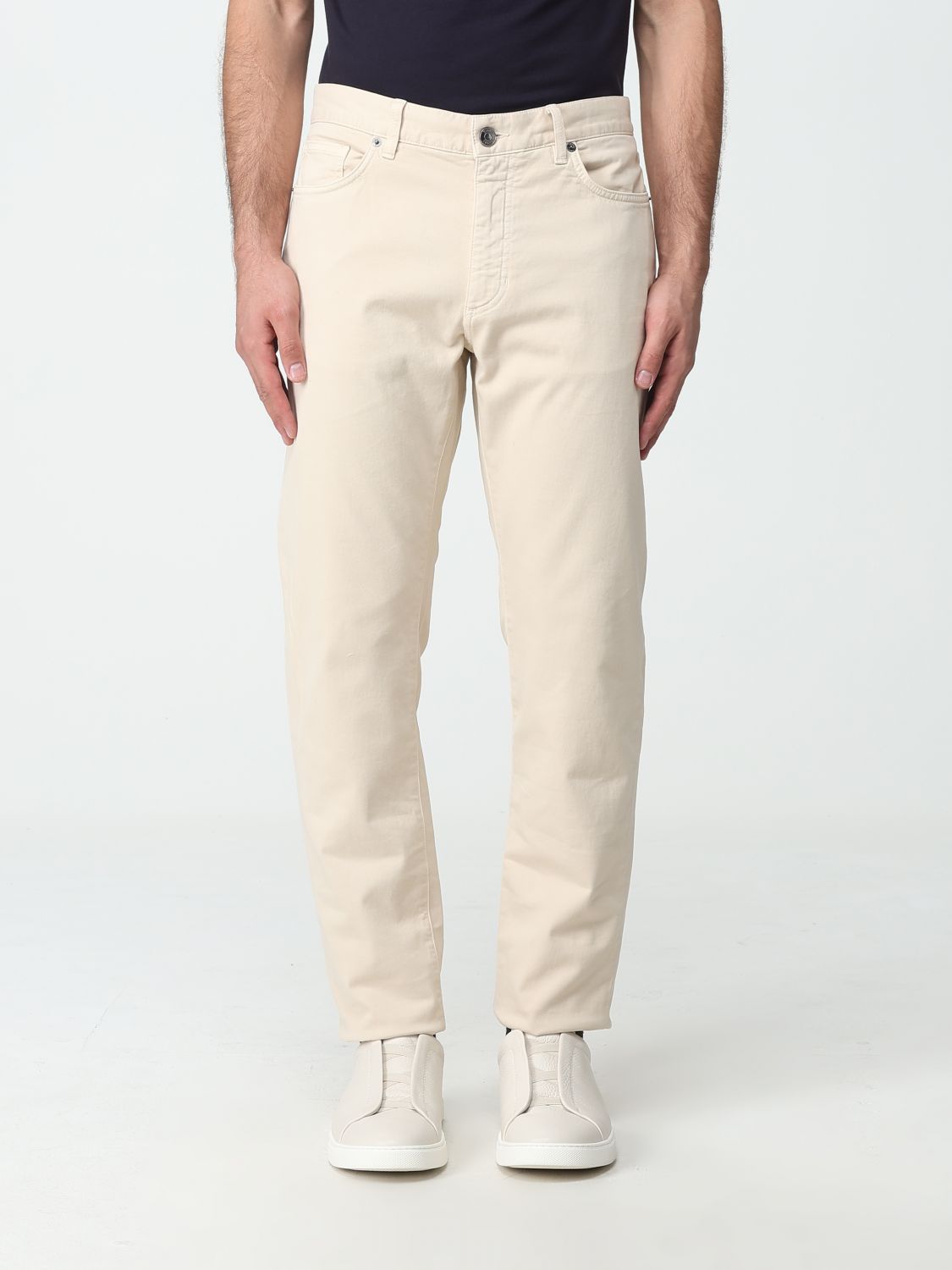 zegna Trousers ZEGNA Men colour Ecru