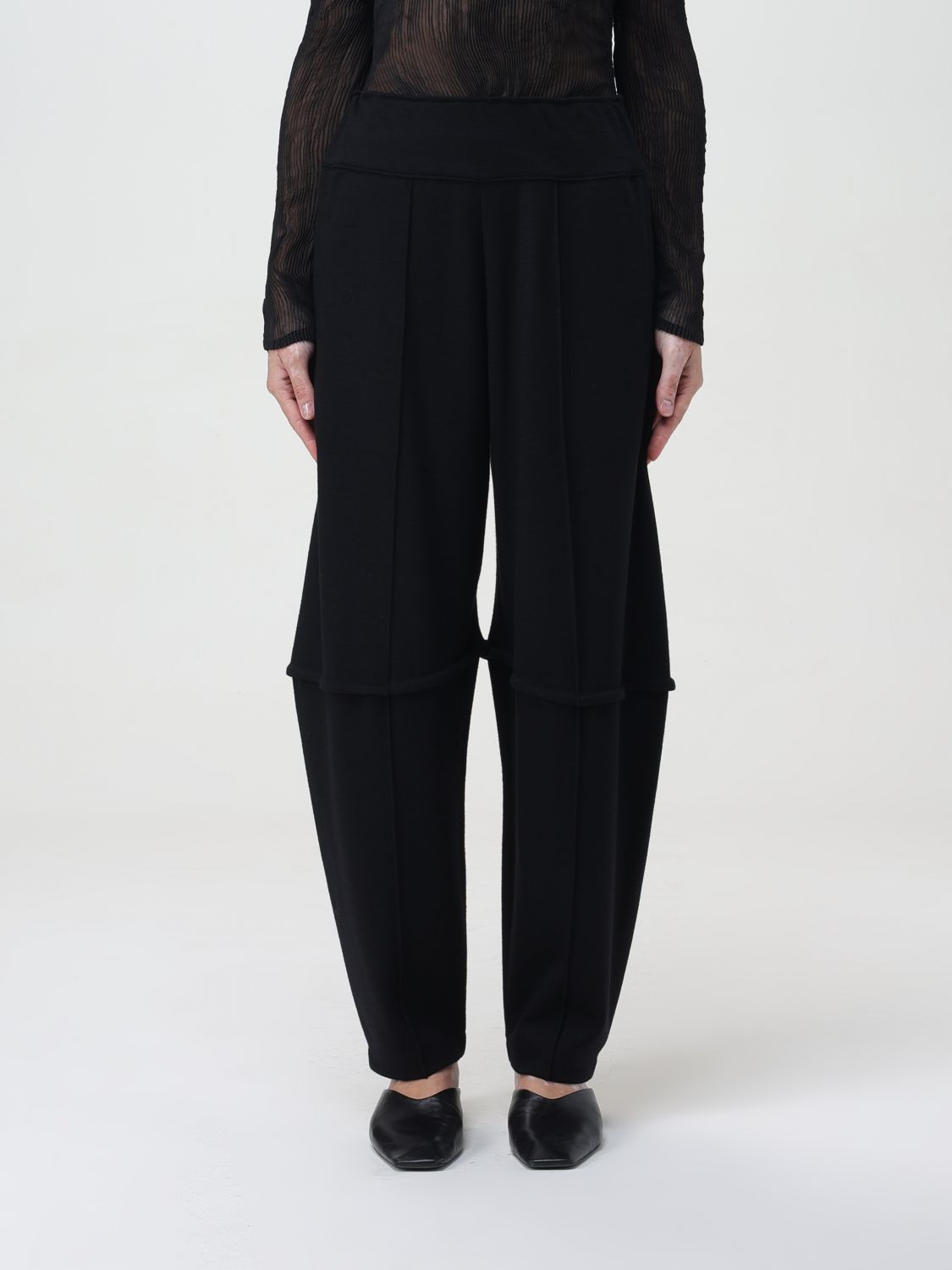 Issey Miyake Trousers ISSEY MIYAKE Woman colour Black