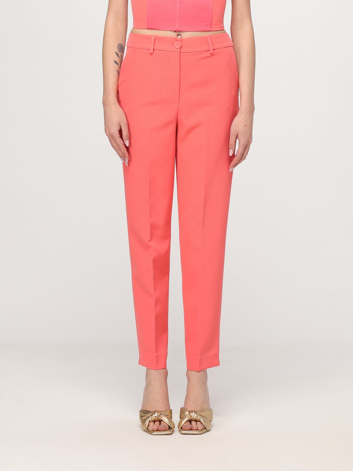 H Couture Trousers H COUTURE Woman colour Coral