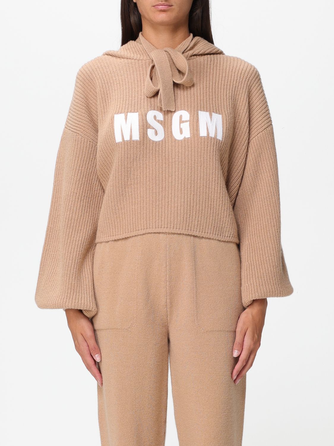 Msgm Jumper MSGM Woman colour Beige