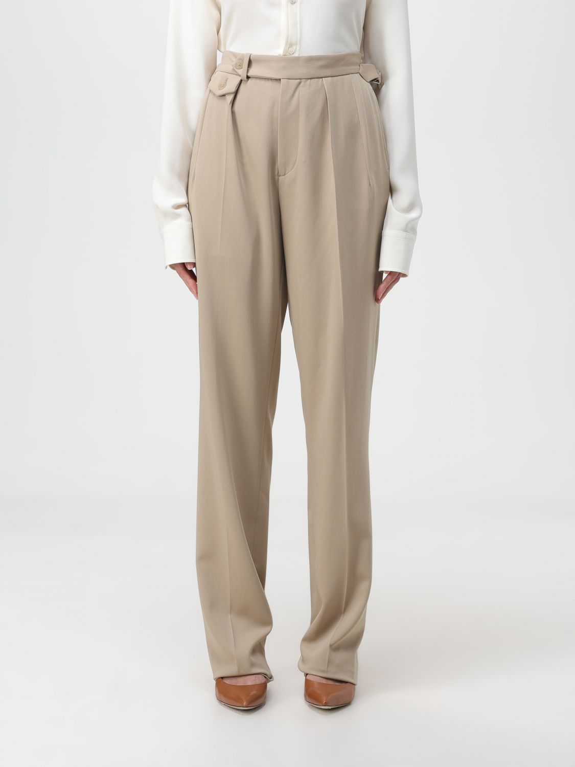 Ralph Lauren Trousers RALPH LAUREN Woman colour Beige
