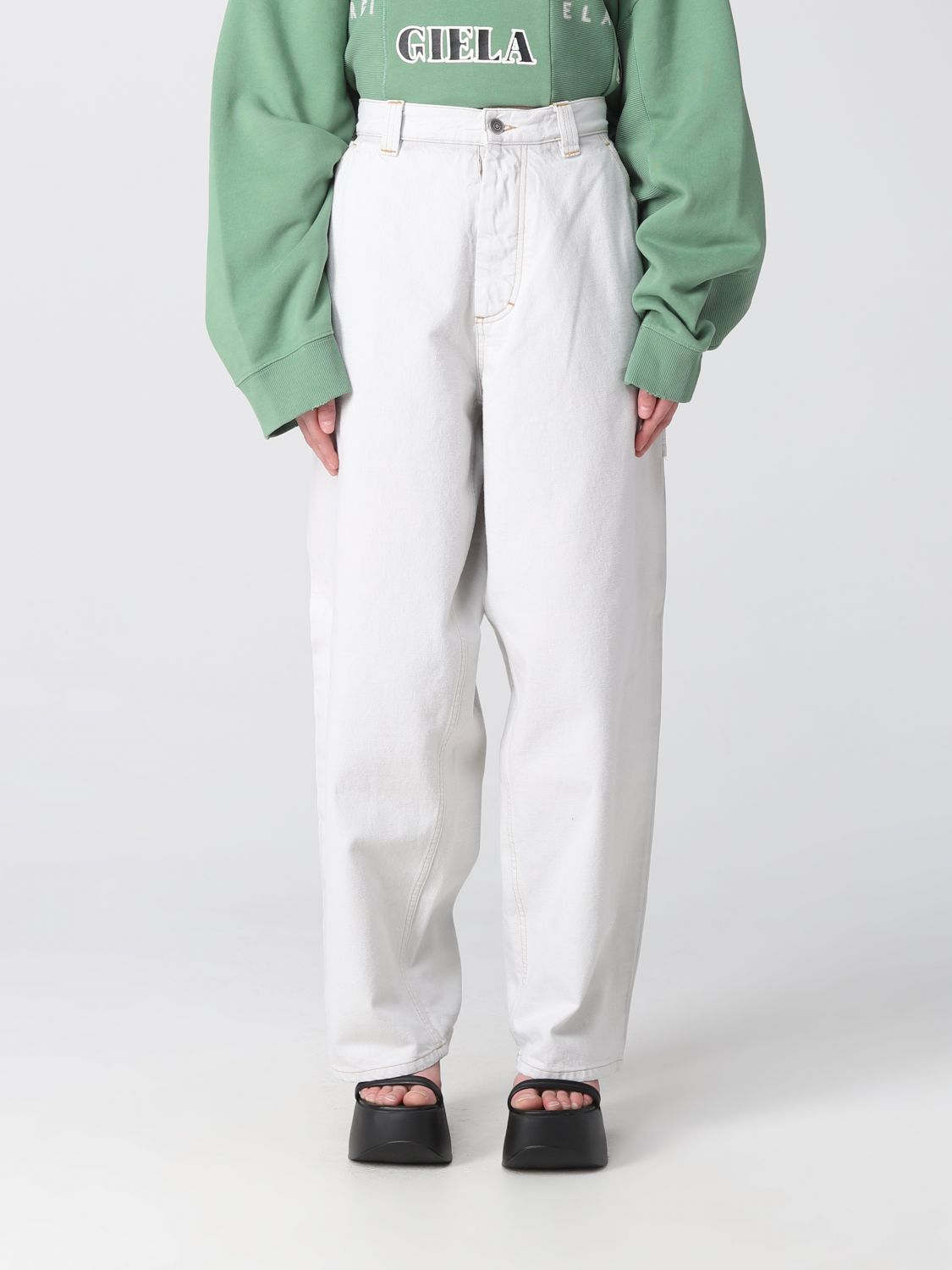 Maison Margiela Jeans MAISON MARGIELA Woman colour White