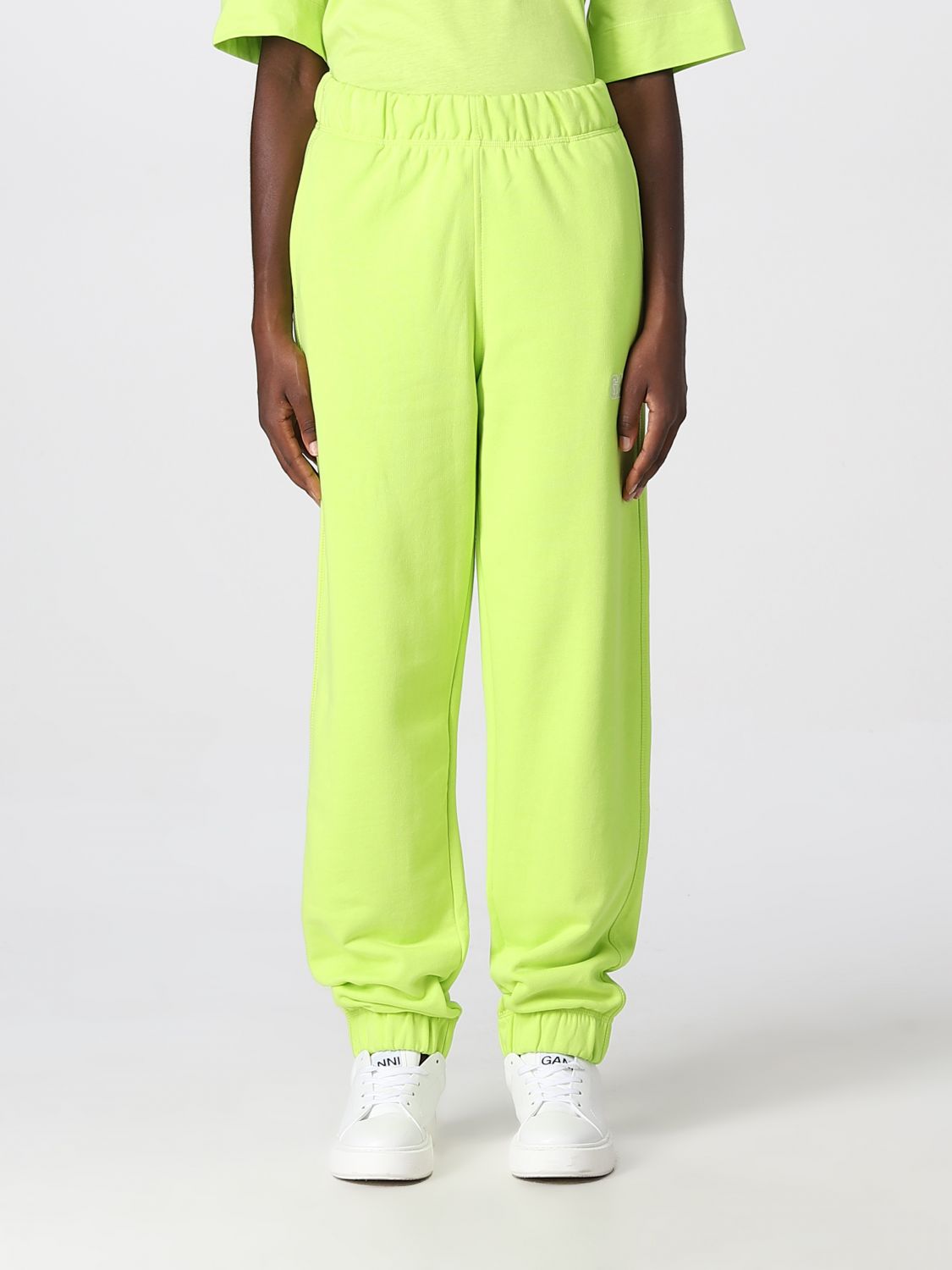 Ganni Trousers GANNI Woman colour Green