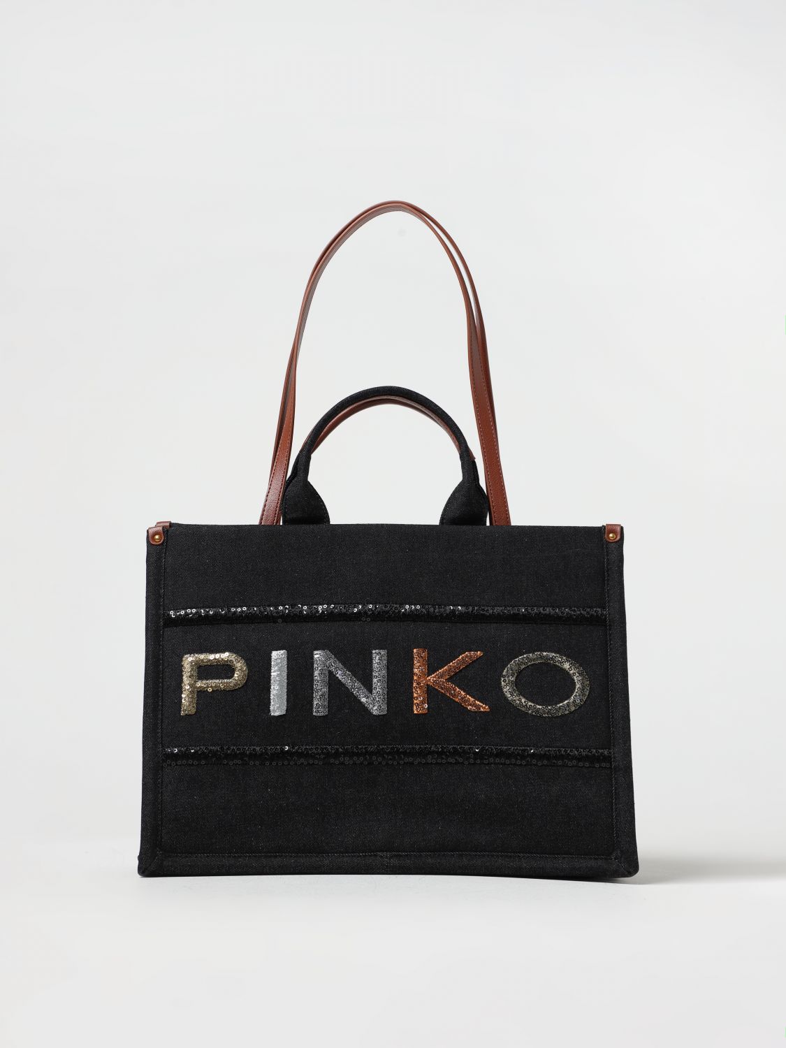 Pinko Tote Bags PINKO Woman colour Denim