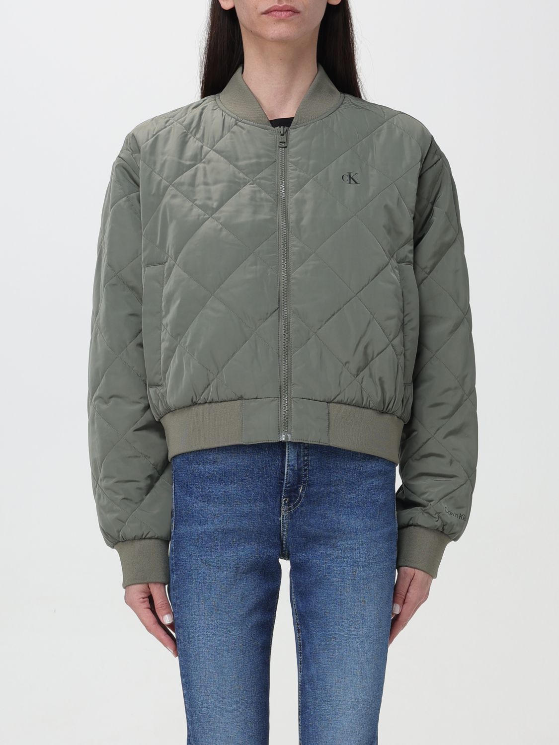 Ck Jeans Jacket CK JEANS Woman colour Olive