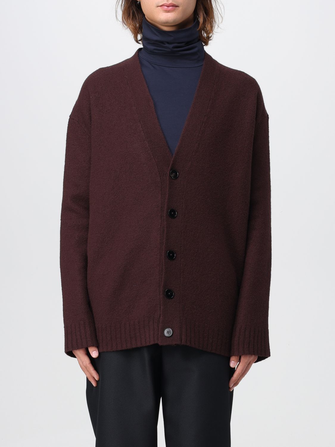 Jil Sander Cardigan JIL SANDER Men colour Burgundy