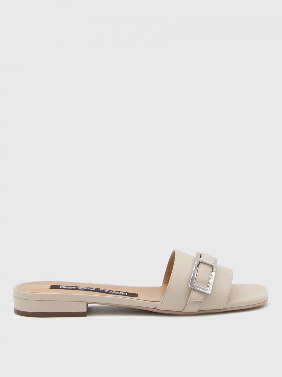 Sergio Rossi Flat Sandals SERGIO ROSSI Woman colour White