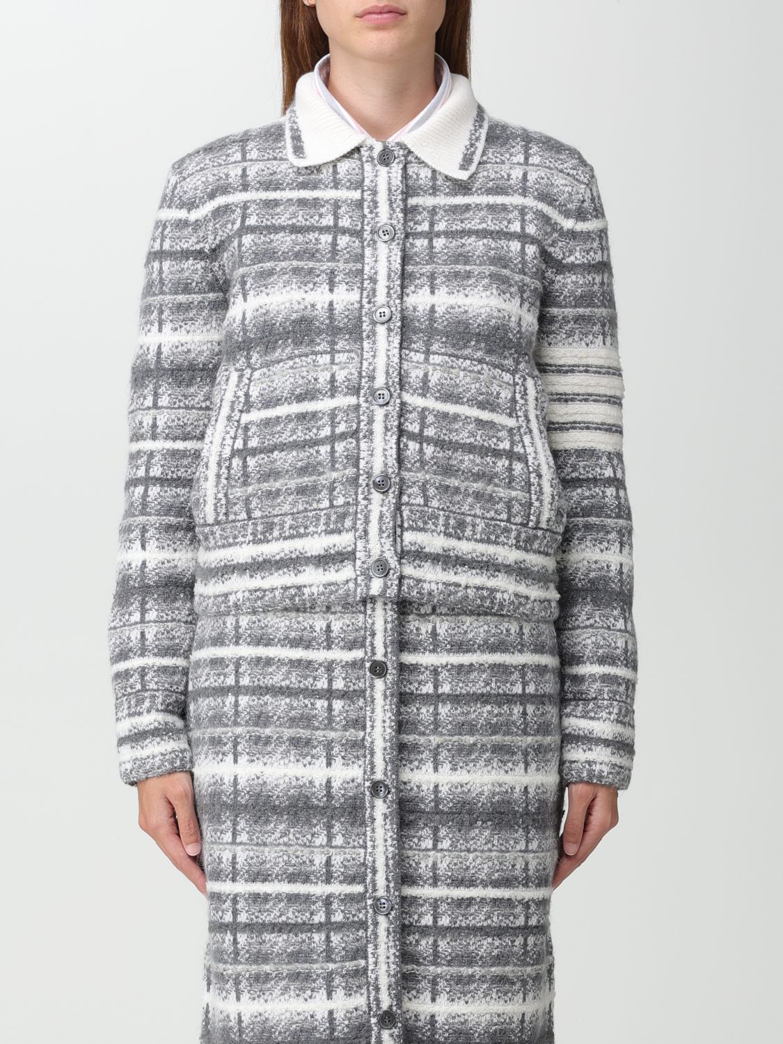 Thom Browne Jacket THOM BROWNE Woman colour Grey