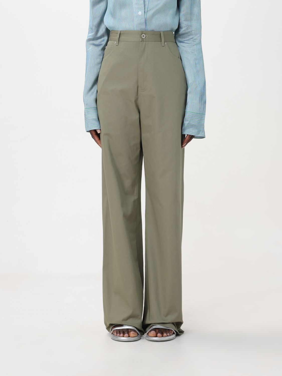 Loewe Trousers LOEWE Woman colour Green