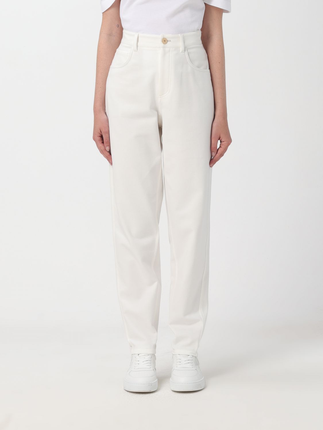 Brunello Cucinelli Trousers BRUNELLO CUCINELLI Woman colour White