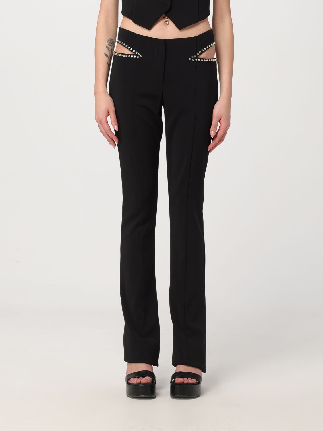 Patrizia Pepe Trousers PATRIZIA PEPE Woman colour Black