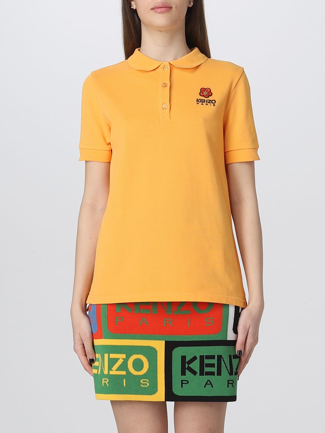 Kenzo Polo Shirt KENZO Woman colour Orange