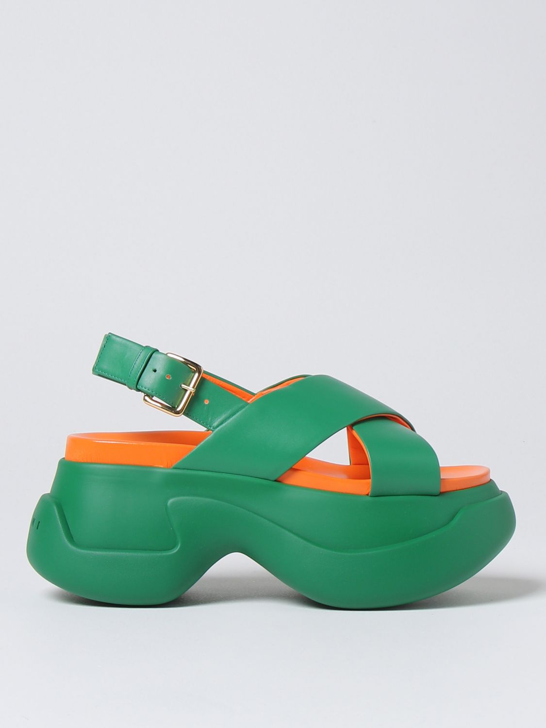 Marni Wedge Shoes MARNI Woman colour Green