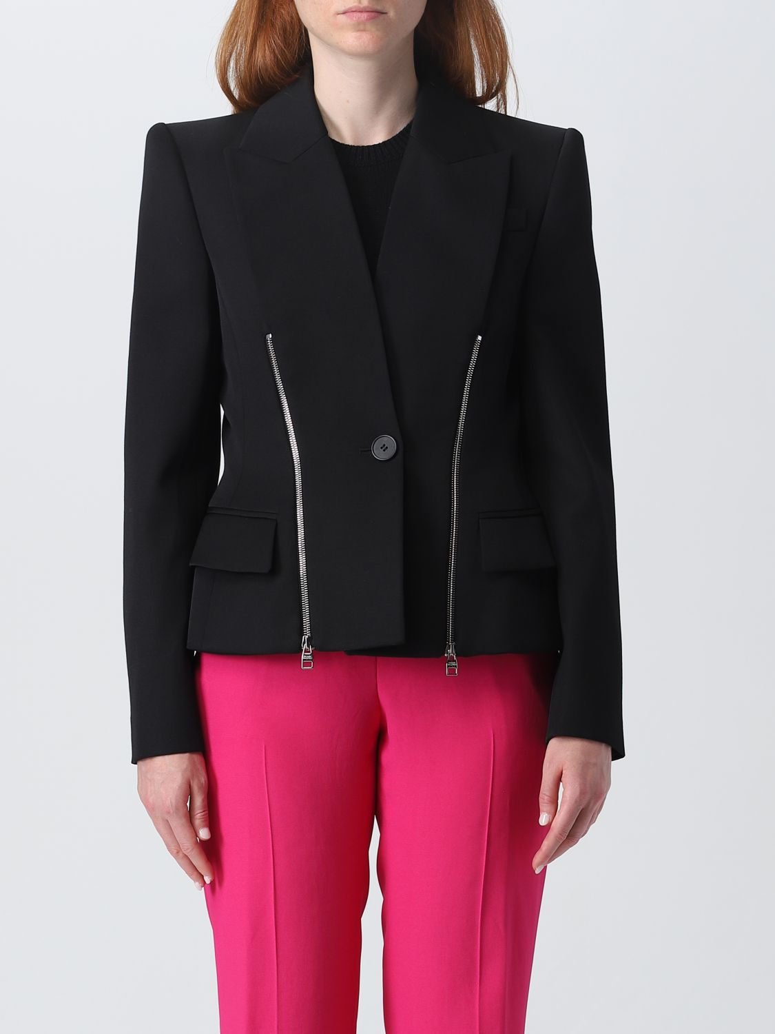 Alexander McQueen Blazer ALEXANDER MCQUEEN Woman colour Black