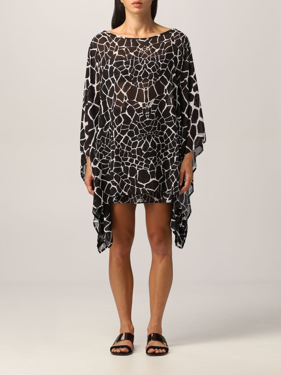 Roberto Cavalli Cloak ROBERTO CAVALLI Woman colour Black