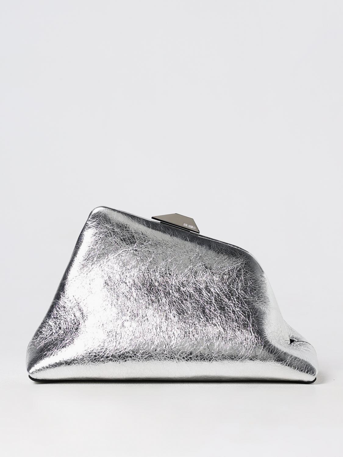 The Attico Clutch THE ATTICO Woman color Silver