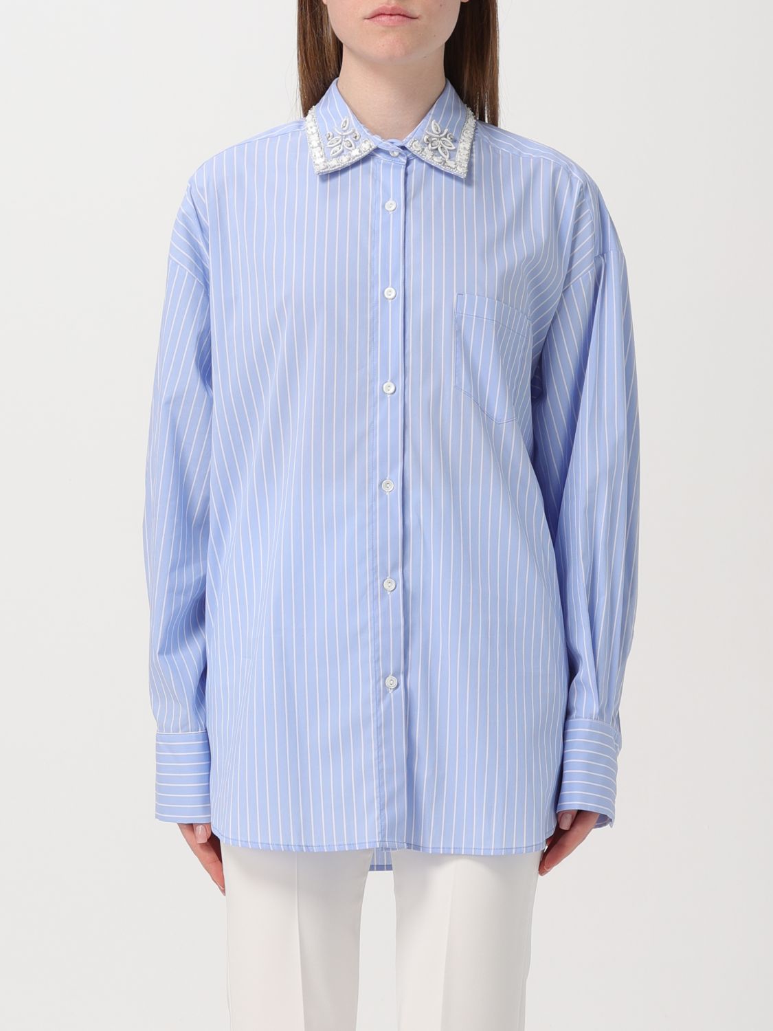 Ermanno Firenze Shirt ERMANNO FIRENZE Woman color Blue