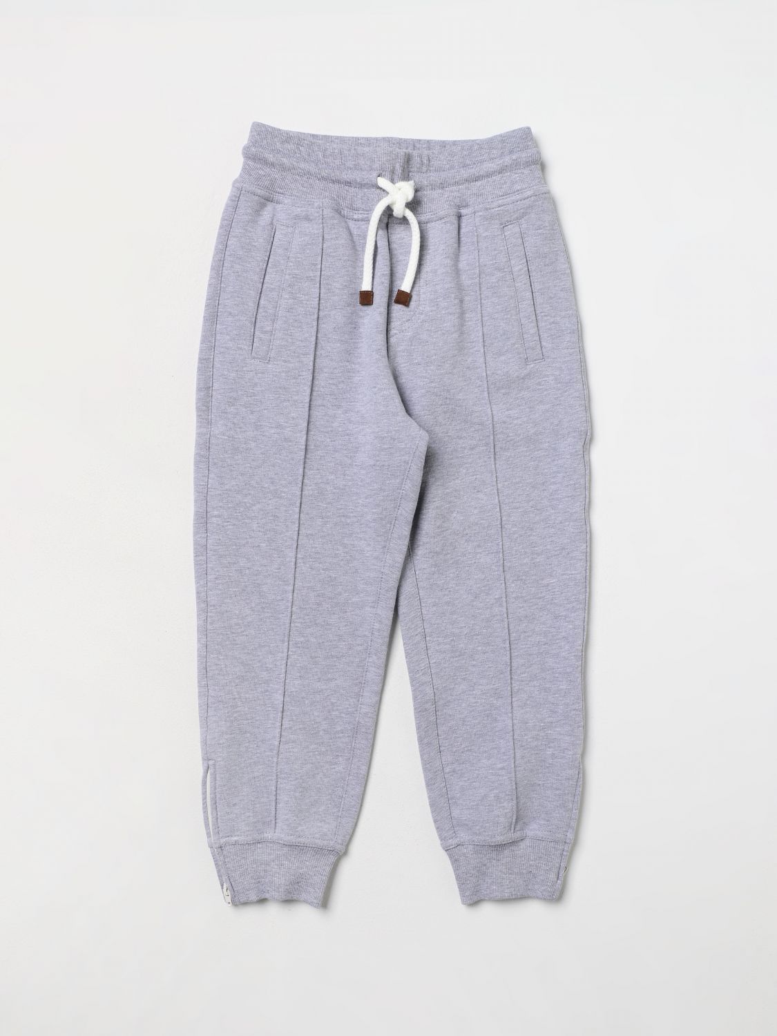 Brunello Cucinelli Trousers BRUNELLO CUCINELLI Kids colour Grey