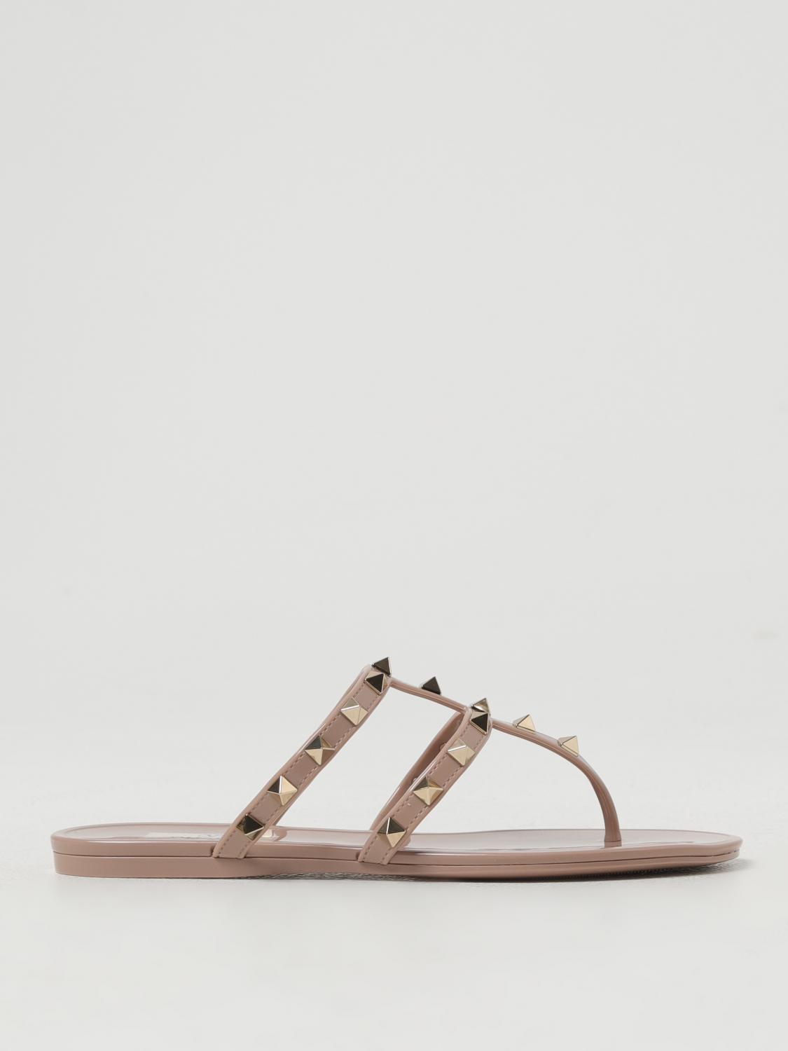 VALENTINO GARAVANI Flat Sandals VALENTINO GARAVANI Woman color Blush Pink