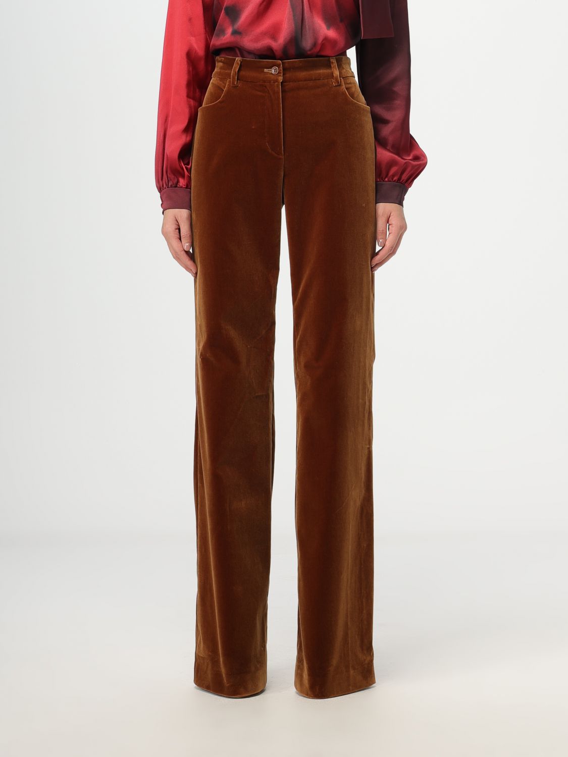 Alberta Ferretti Trousers ALBERTA FERRETTI Woman colour Brown