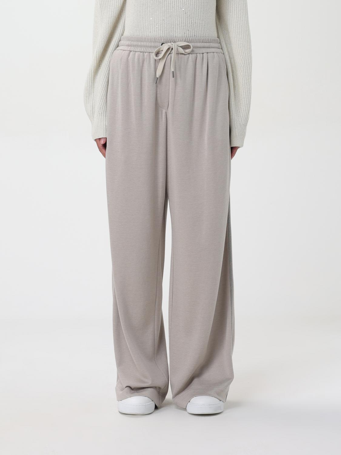 Brunello Cucinelli Pants BRUNELLO CUCINELLI Woman color Beige