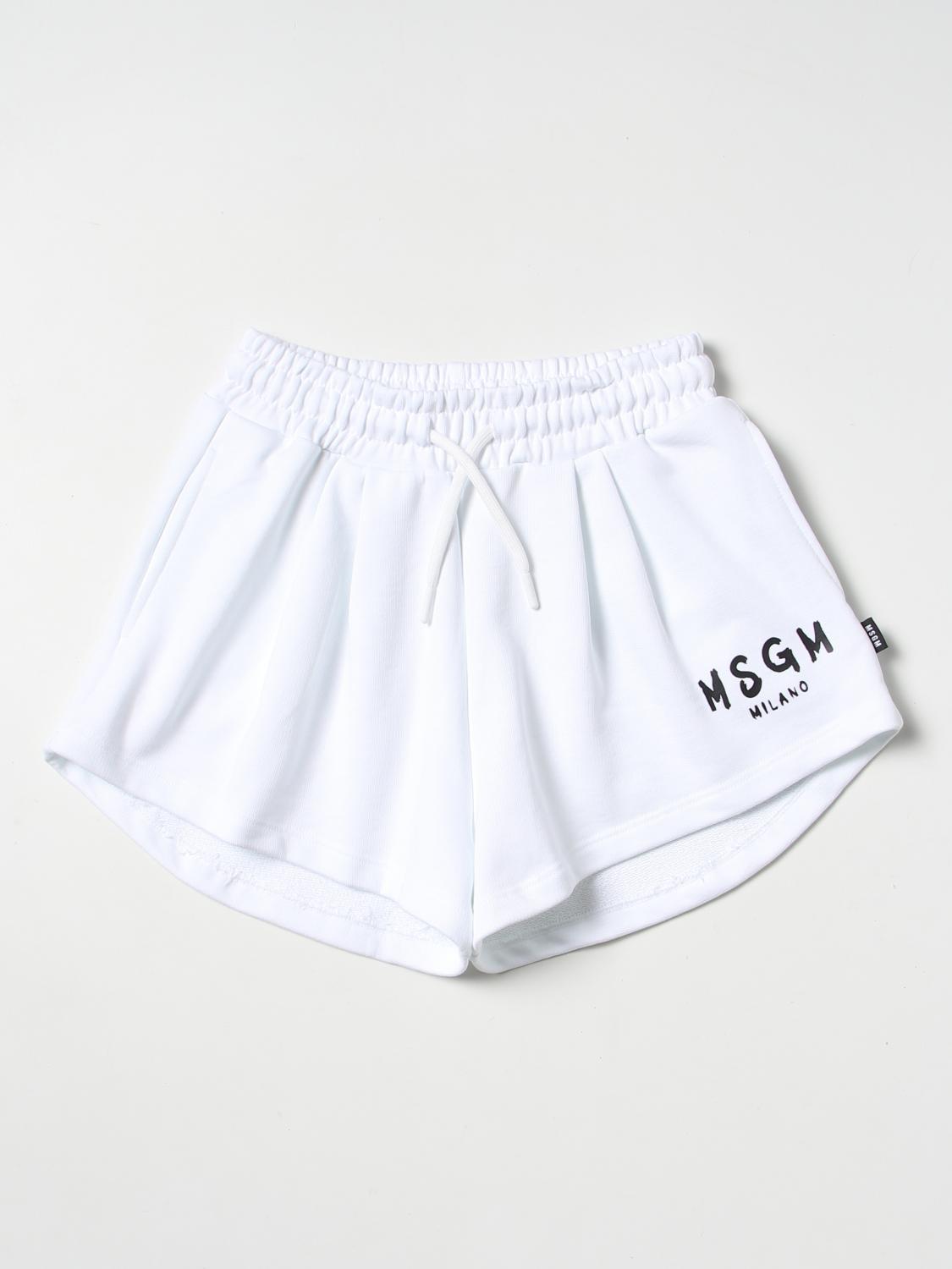 Msgm Kids Short MSGM KIDS Kids colour White