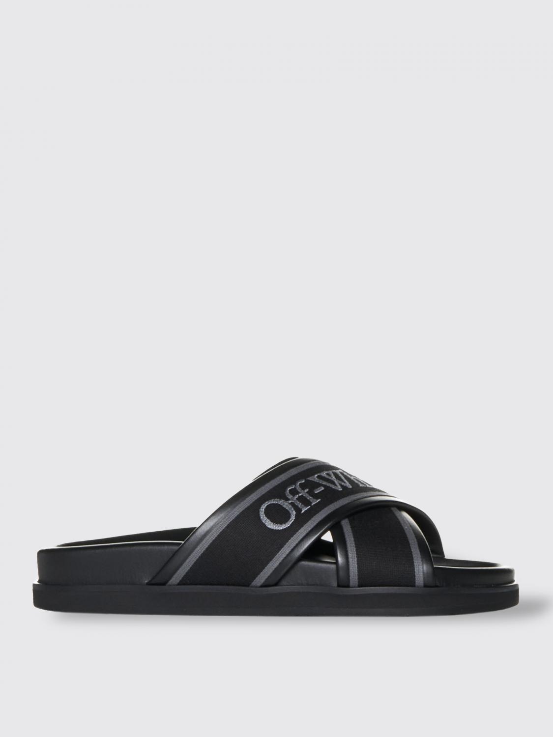 OFF-WHITE Flat Sandals OFF-WHITE Woman colour Black