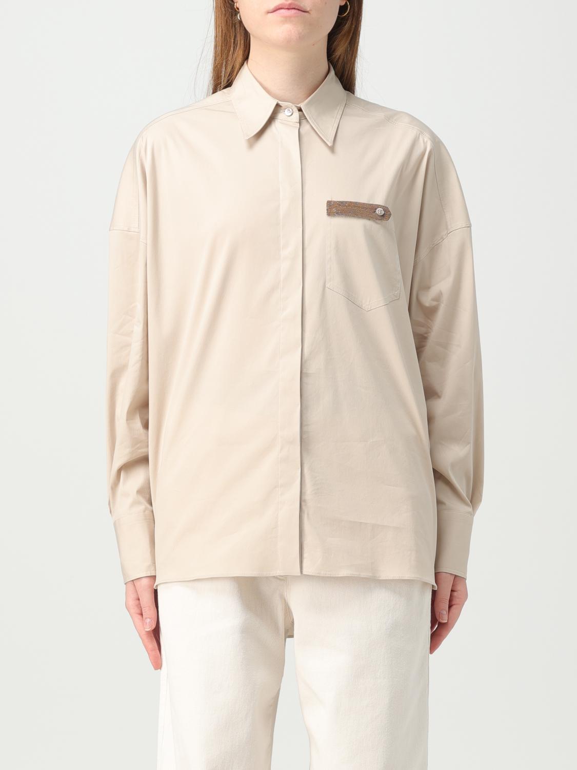 Brunello Cucinelli Shirt BRUNELLO CUCINELLI Woman colour Beige