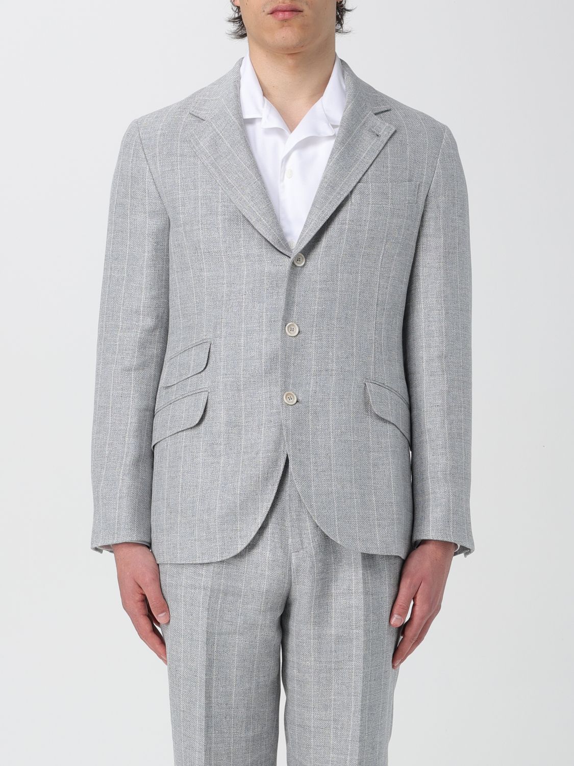 Brunello Cucinelli Blazer BRUNELLO CUCINELLI Men colour Grey