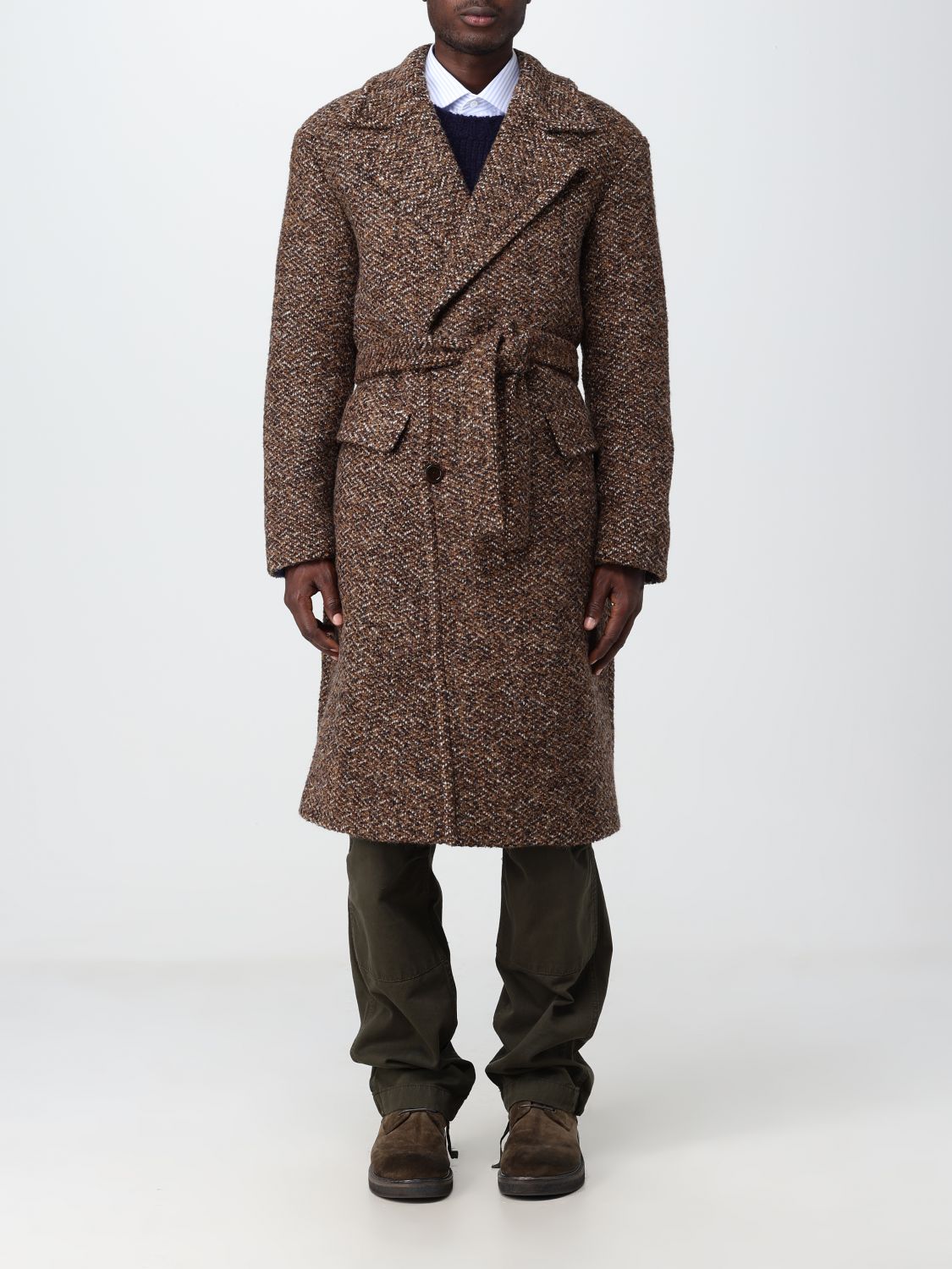 Etro Coat ETRO Men colour Brown