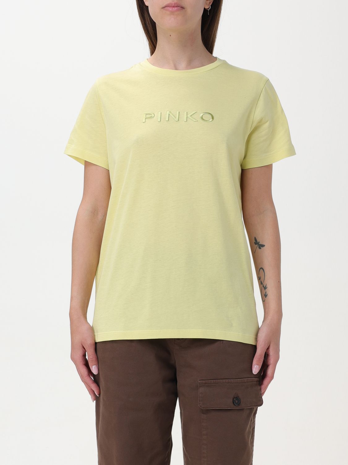 Pinko T-Shirt PINKO Woman colour Yellow