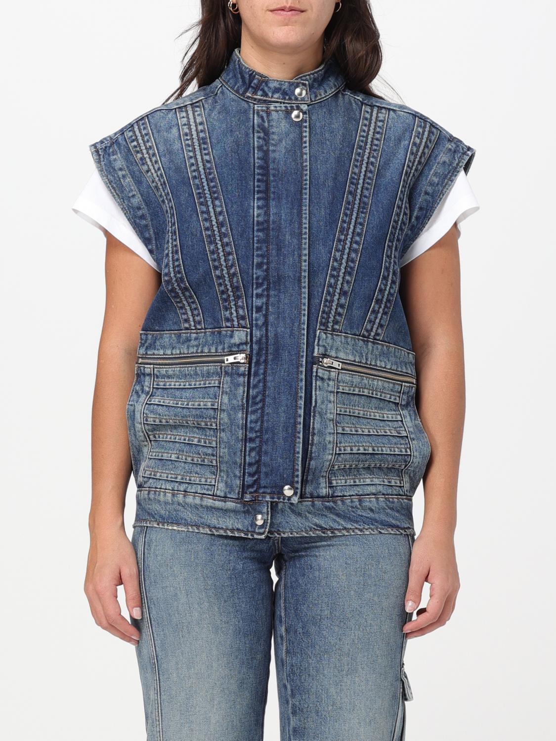 Iro Waistcoat IRO Woman colour Denim