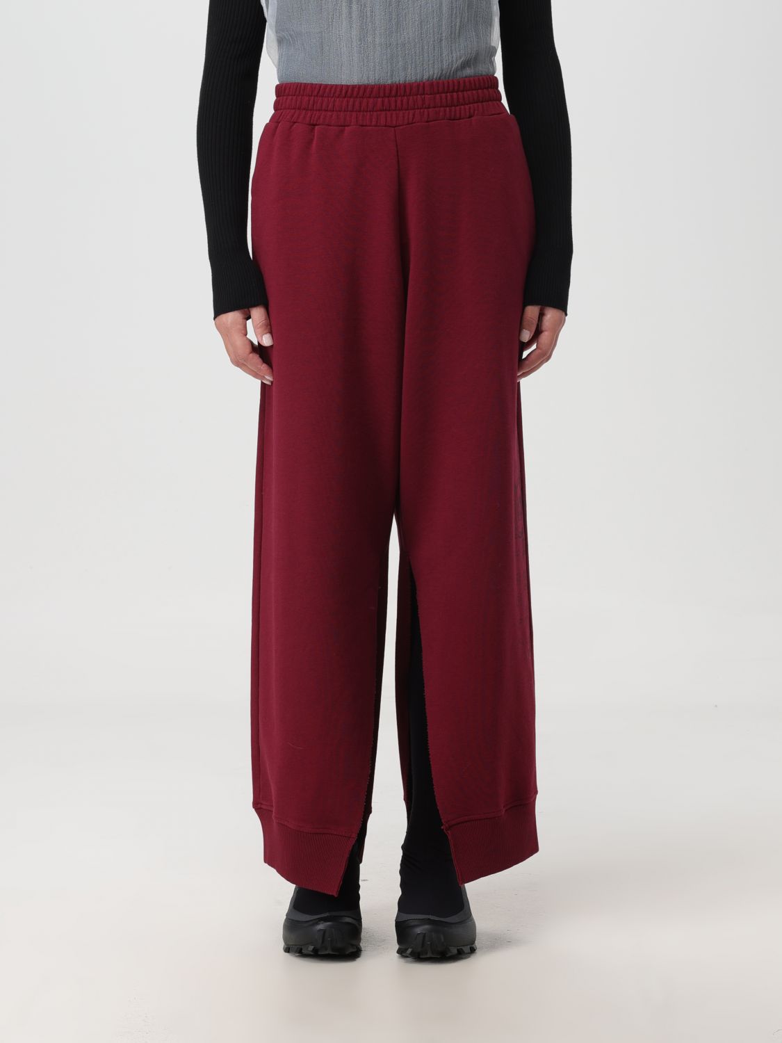 MM6 Maison Margiela Trousers MM6 MAISON MARGIELA Woman colour Burgundy